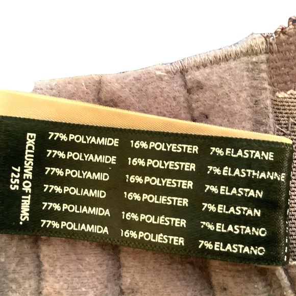 PANACHE Lace Underwire Bra Purple Cream 32L - Picture 4 of 7